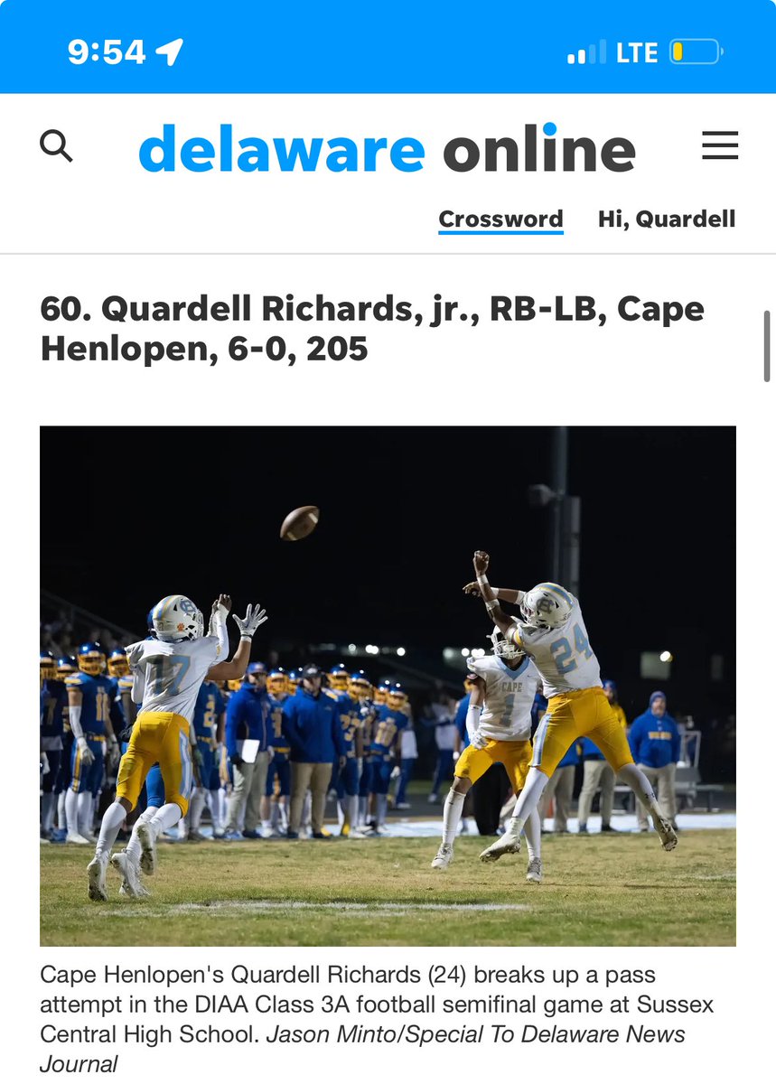 Honored to be named top players in Delaware #AGTG #hunger <a href="/fredhoos/">Fredhoos</a>