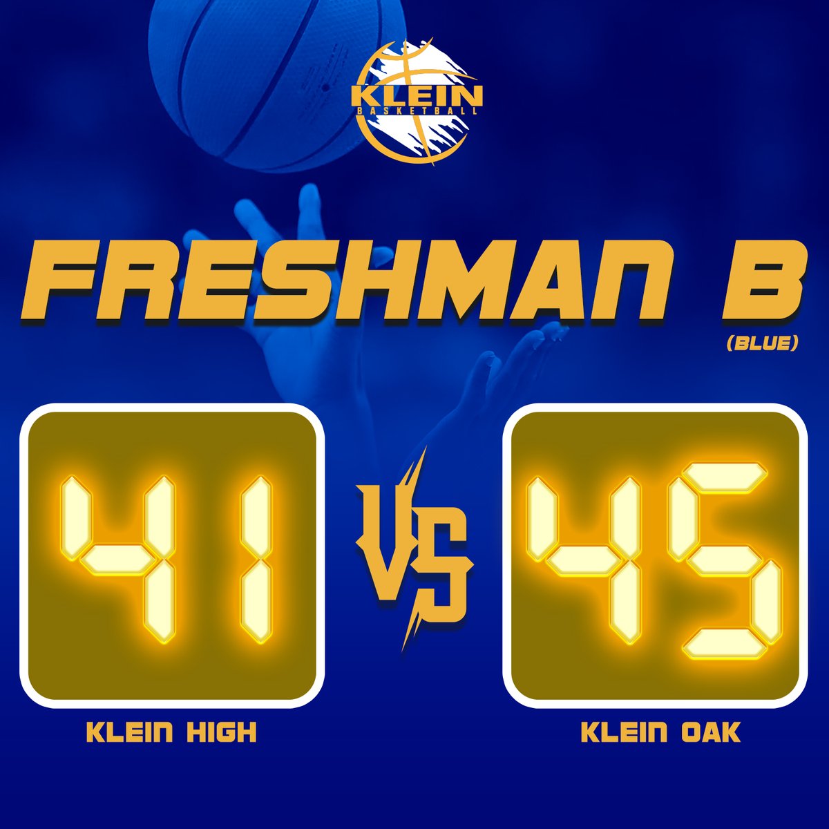 kleinbearkatsbb's tweet photo. Freshman Blue played with heart and hustle today but fell short of a win. Stay focused and keep working. On to the next game.

#toughbutdetermined #basketballlessons #BounceBackTime 
#freshmanbasketball #kleinhighschool #kleinisd #highschoolbasketball #kleinbearkatbasketball https://t.co/2e5IdRz6dd