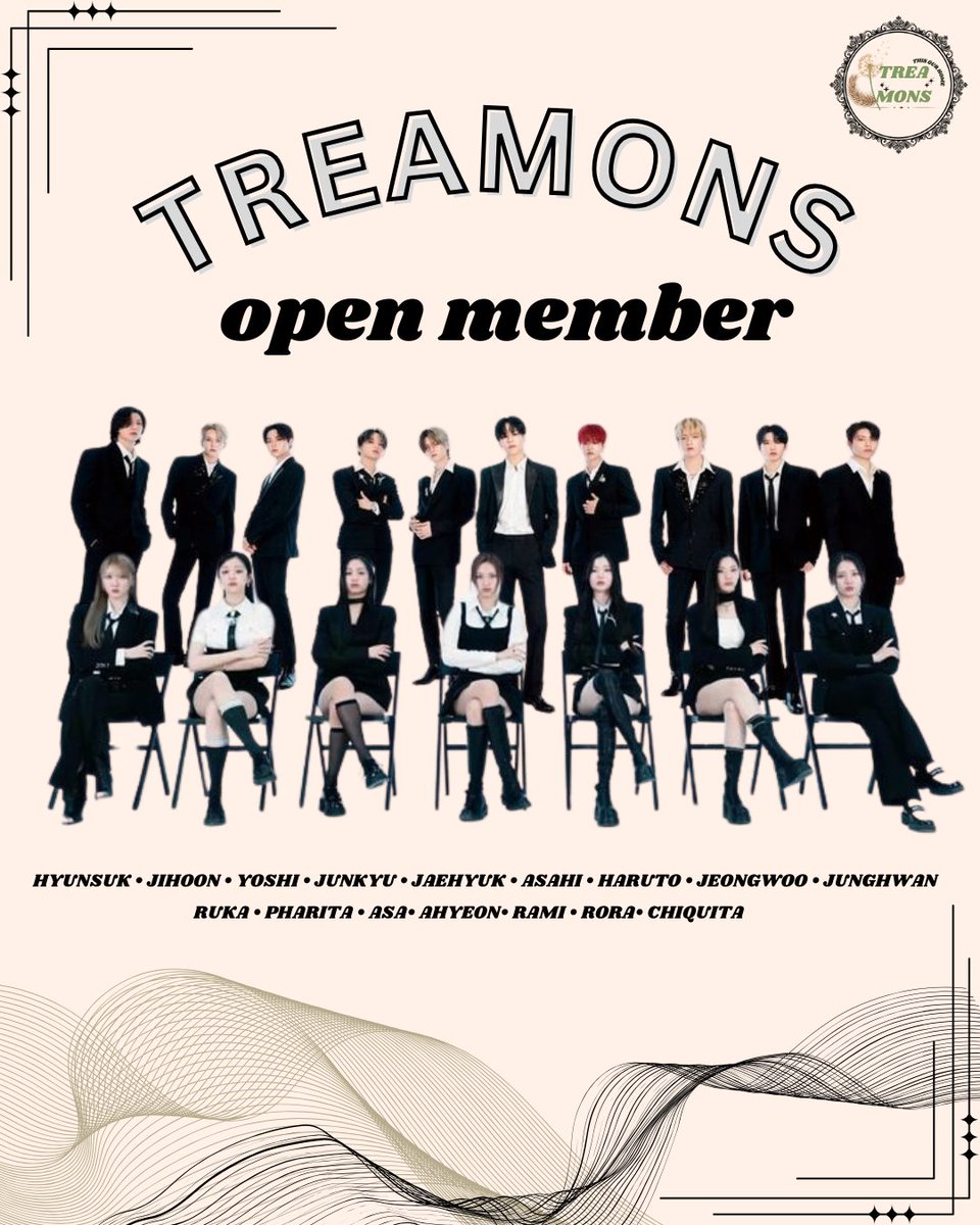 ᅠ
Treamons   has   reopened   its  gates!  Join  our extraordinary SQ full of color,  excitement, and camaraderie, specially for those with the faces of  Treasure  and  Babymonster!   Get  ready  to become  a part  of  us  and  have  fun  together! 
ᅠ