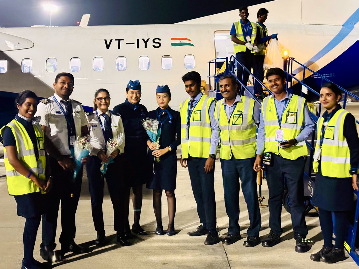 sethunathanp's tweet photo. Madurai Airport 24 hours operation
1st night inaugural flight
MAA - IXM
🛬 Water cannon salute ✈️
#indigo #flightoperations #chennaiinternationalairport #maduraiairport #6E #cockpitcrew #cabincrew #ATC #crewcontrol https://t.co/WQc1CTatDr