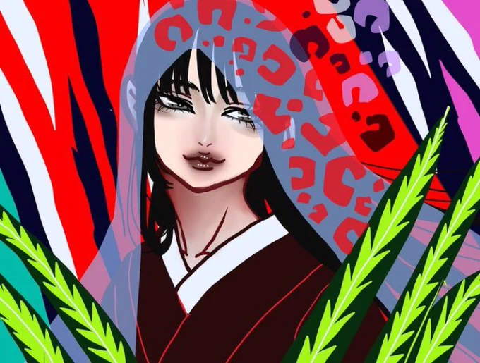 虎つぐみ。 #和風イラスト