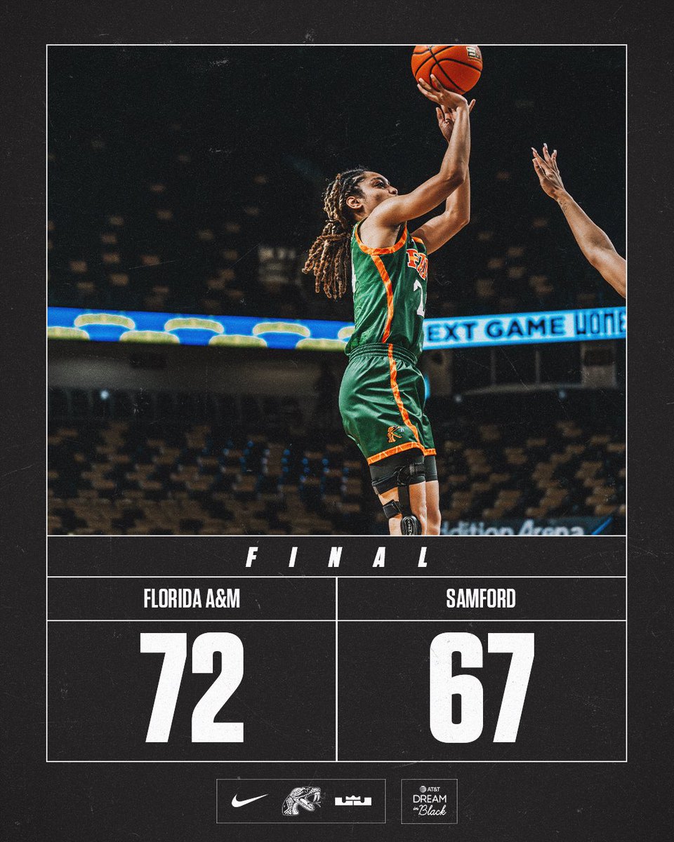 𝗥𝗔𝗧𝗧𝗟𝗘𝗥𝗦 𝗪𝗜𝗡! 🐍🔥

FAMU defeats Samford 72-67 today on Bulldog territory! 

#FAMU | #FAMUly | #PressureOn | #Sisterhood