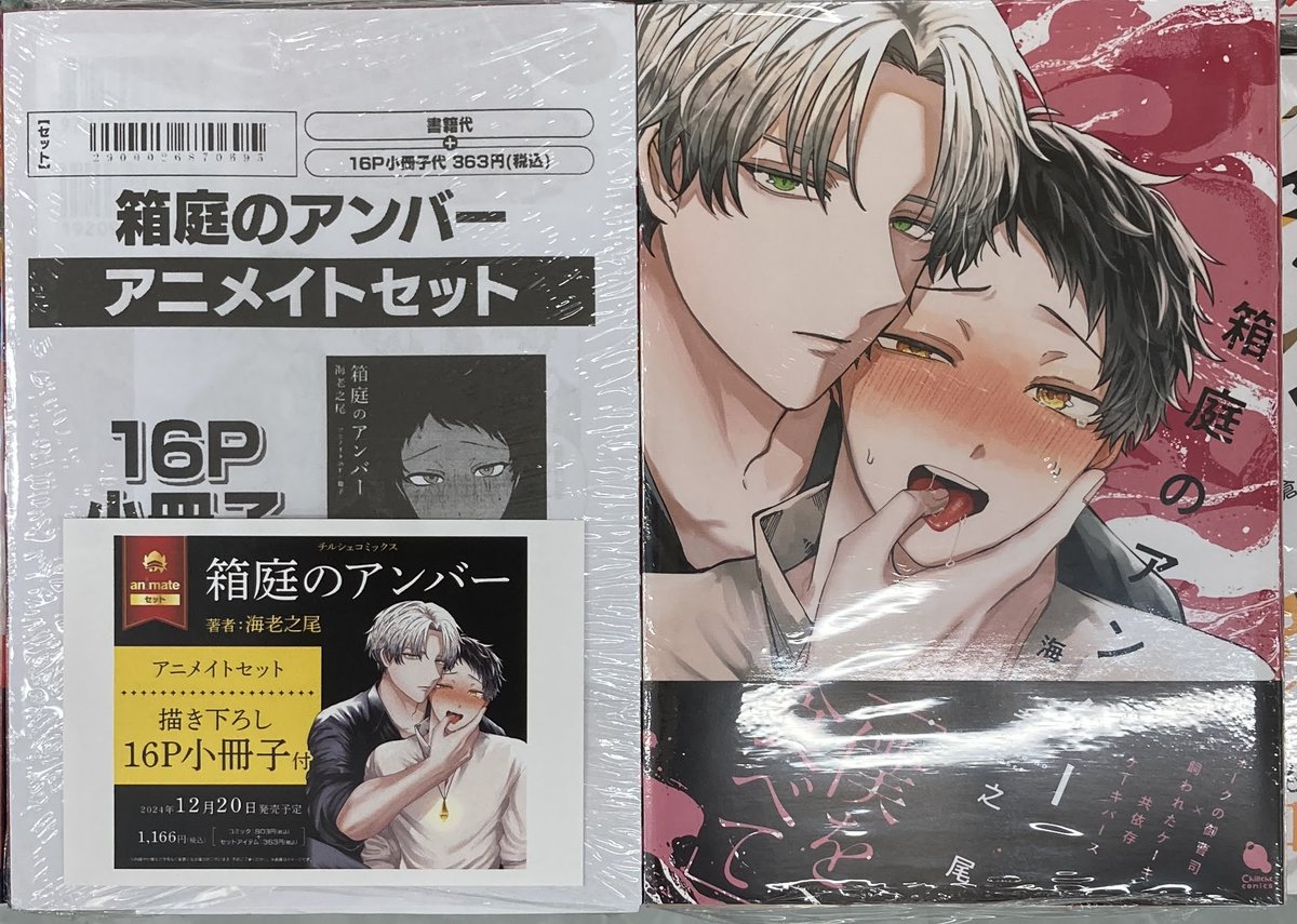 animatekumamoto's tweet photo. 【書籍BL入荷情報】

・箱庭のアンバー 
アニメイト限定セット/通常版
・愛されたいなら覚悟しろ
・Wet Sand(1)
・ブルースカイコンプレック���画集「trésor」 
アニメイトセット/通常版

入荷いたしましたクマ✨

＃アニ熊本入荷　
＃アニ推しBL https://t.co/1PxwCbyWaW