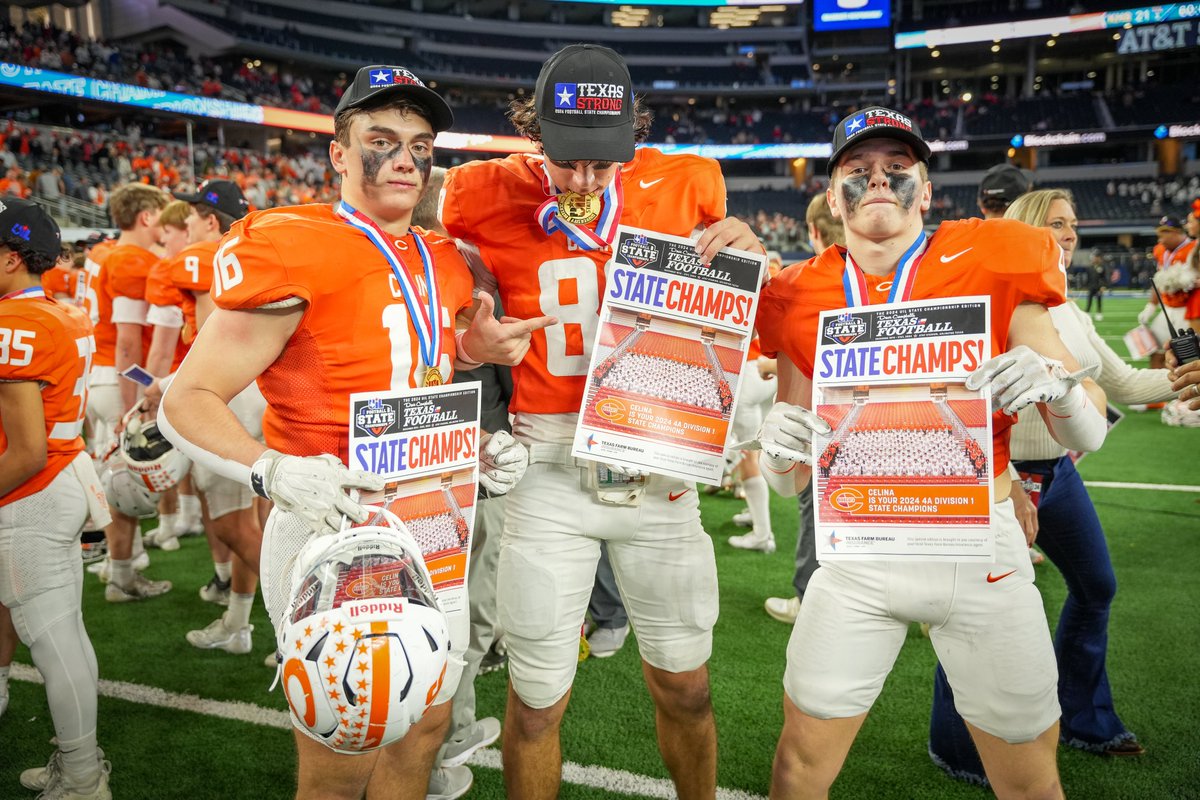 Congratulations <a href="/CelinaISD/">Celina ISD</a>! Undefeated 4A D1 #UILState Football Champions! 🏆 

This is the Bobcats 9th overall football state championship, and the first since 2007! 🏈