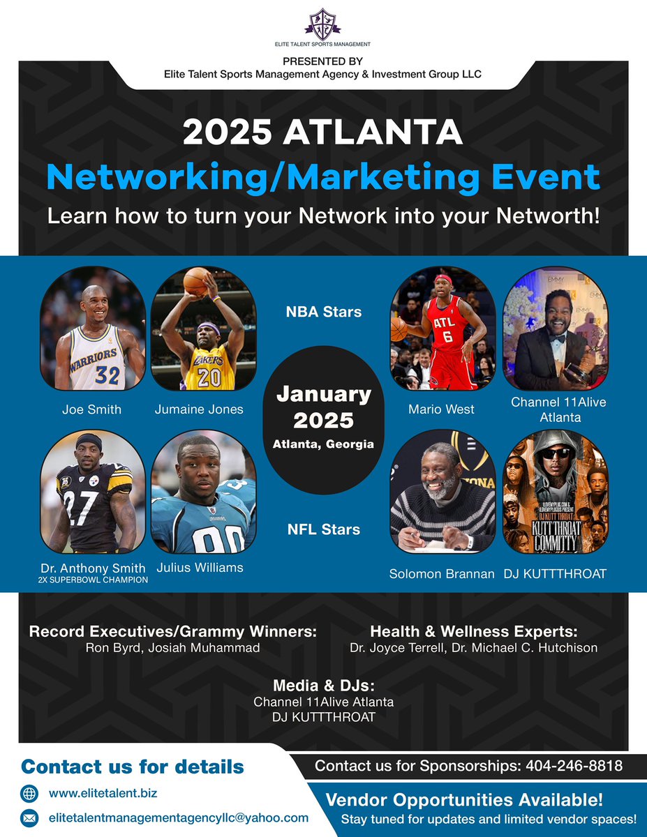 007Elitetranspo's tweet photo. Learn from Millionaires how to become a Millionaire!
Networking w the Pros
ATL 2025 get your tickets before they sale out limited seating available.
Book now…
https://t.co/TbliZwd4pr https://t.co/ejLCyx86gi