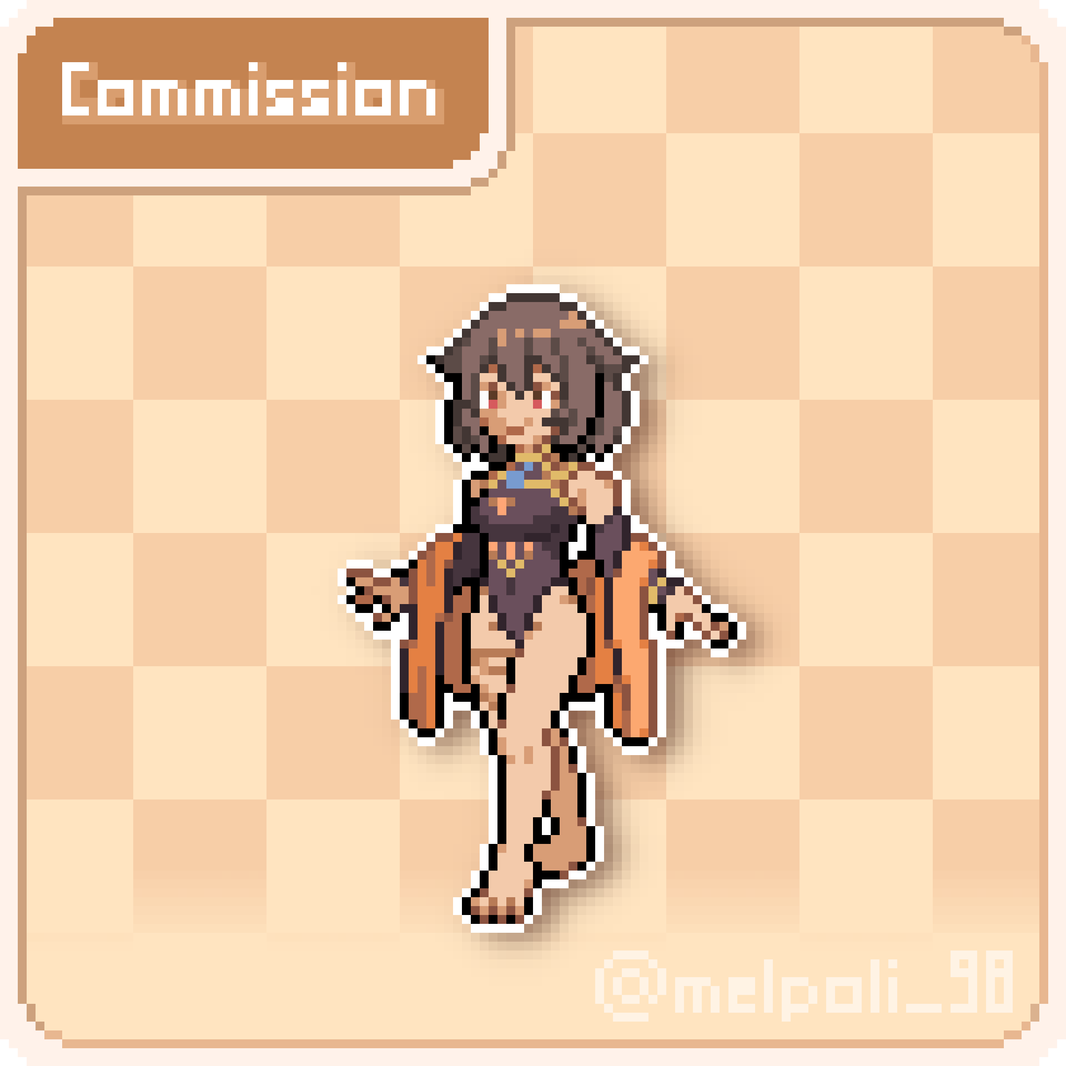 melpoli_98's tweet photo. @.JulieLunaVT's OC's as Pokemon trainer sprites!

#pixelart #ドット絵 https://t.co/VsIH36CCkK