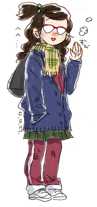 #あなたの描いたマフラー女子を見せて 