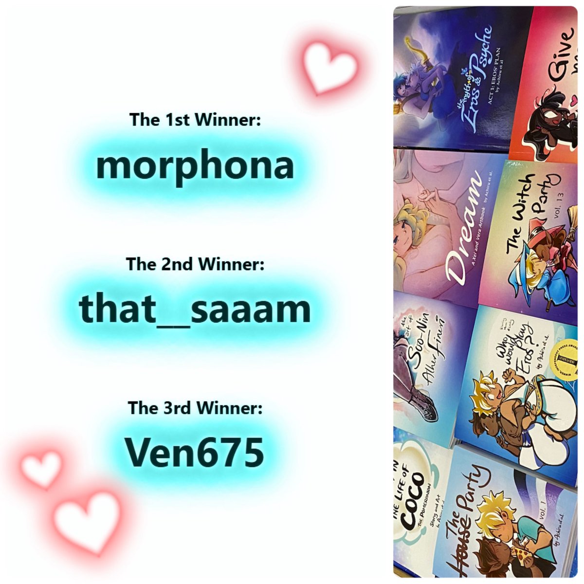 Congrats to our annual Book Giveaway winners!