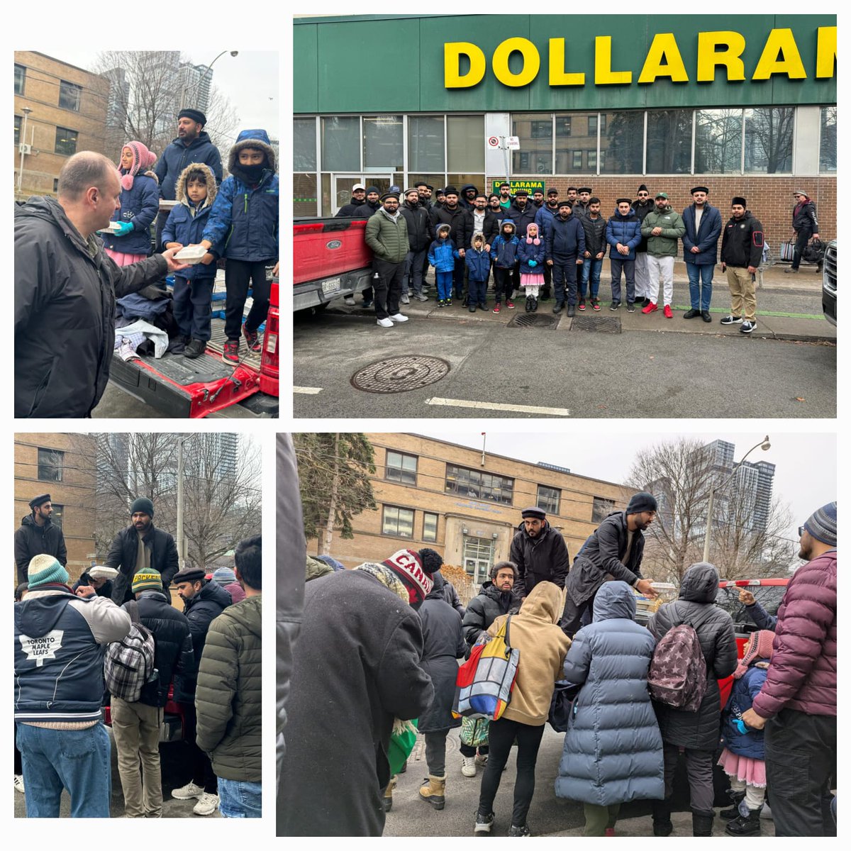 A successful day of service!

35 members of our Muslim Youth from our Greater Toronto Area Center Region of <a href="/AMYACanada/">Muslim Youth Canada</a> distributed 150 food boxes and 35 winter clothing items to those in need in Downtown Toronto, ON.

#HolidayDinnerOnWheels #Mercy4Mankind #Toronto