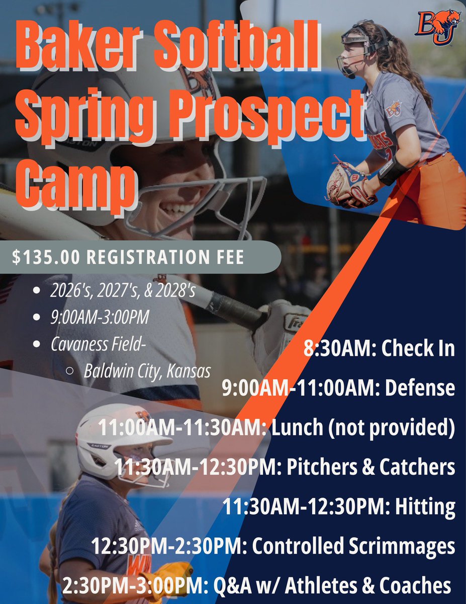 Baker University Softball tweet media