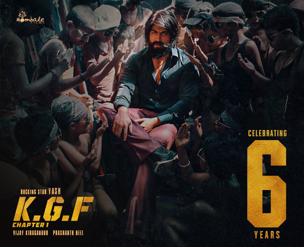 Hombale Group (@hombalegroup) on Twitter photo Where it all began… The rise of a Monster 🔥
Celebrating 6 glorious years of Rocky Bhai’s majestic reign.
#6GoldenYearsOfKGF
#6YearsForKGFChapter1
#KGFChapter1 <a href="/TheNameIsYash/">Yash</a> #PrashanthNeel <a href="/VKiragandur/">Vijay Kiragandur</a> <a href="/hombalefilms/">Hombale Films</a> <a href="/HombaleGroup/">Hombale Group</a> <a href="/ChaluveG/">Chaluve Gowda</a> <a href="/duttsanjay/">Sanjay Dutt</a> <a href="/TandonRaveena/">Raveena Tandon</a> Where it all began… The rise of a Monster 🔥
Celebrating 6 glorious years of Rocky Bhai’s majestic reign.
#6GoldenYearsOfKGF
#6YearsForKGFChapter1
#KGFChapter1 <a href="/TheNameIsYash/">Yash</a> #PrashanthNeel <a href="/VKiragandur/">Vijay Kiragandur</a> <a href="/hombalefilms/">Hombale Films</a> <a href="/HombaleGroup/">Hombale Group</a> <a href="/ChaluveG/">Chaluve Gowda</a> <a href="/duttsanjay/">Sanjay Dutt</a> <a href="/TandonRaveena/">Raveena Tandon</a>