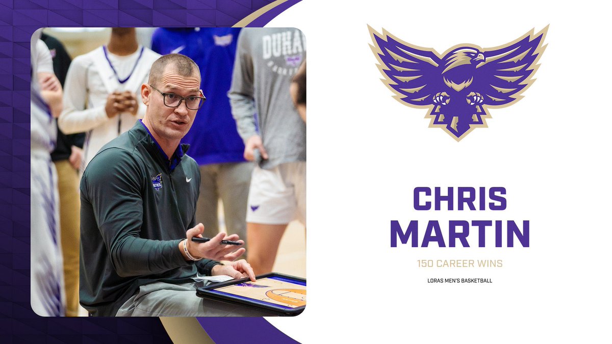 1️⃣5️⃣0️⃣ Career Wins‼️

In his ninth season at the helm, Coach Martin reached the milestone today after the Duhawks took down Lakeland, 90-79, in a nonconference showdown this afternoon! 

Congratulations Coach! 

#GoDuhawks