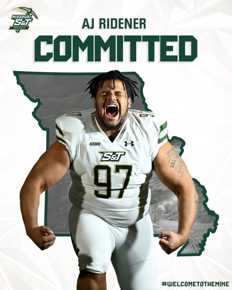 A.J. Ridener (@alijahajbrown1) on Twitter photo I’m going to Missouri S&T!!!!!! Let’s go Miners!!! <a href="/CoachSudhoffMST/">Coach Sudhoff</a> <a href="/Coach_Kim1/">Coach Kevin Kim</a> <a href="/coachball_FB/">Andy Ball</a> <a href="/MSTCoachJordan/">Owen Jordan</a> I’m going to Missouri S&T!!!!!! Let’s go Miners!!! <a href="/CoachSudhoffMST/">Coach Sudhoff</a> <a href="/Coach_Kim1/">Coach Kevin Kim</a> <a href="/coachball_FB/">Andy Ball</a> <a href="/MSTCoachJordan/">Owen Jordan</a>