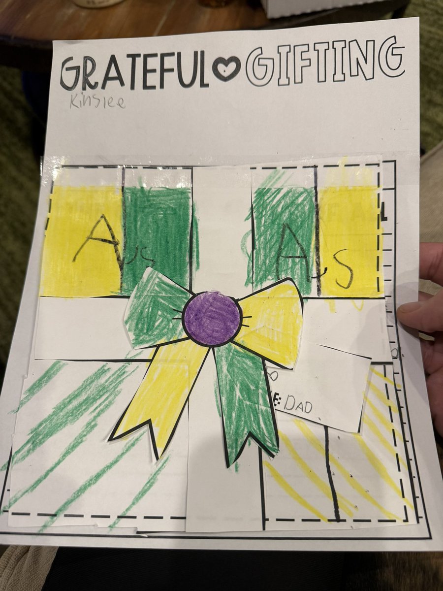 DALLASBRADEN209's tweet photo. My oldest daughter just gave this to me so I’m just gonna be over here crying til’ Christmas. 💚💛 https://t.co/pFYzkKSYVd