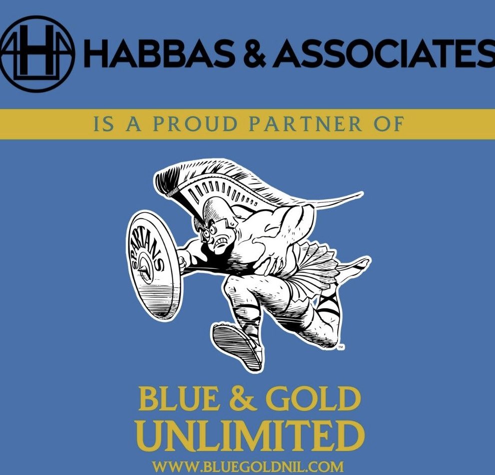 The TEAM over at Habbas is first class. They recognize that great things in business or football are never done by one person. They are done by a TEAM of great people. Thanks to Omar Habbas &amp; his great TEAM at Habbas Law for their support. GO SPARTANS!
