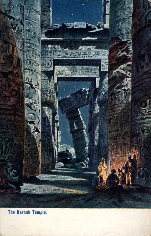 egyptomuseum's tweet photo. Vintage Postcard with watercolour illustration of Karnak Temple, 1905

British Museum. EPH-ME.2319 https://t.co/6JI8w8MX9n