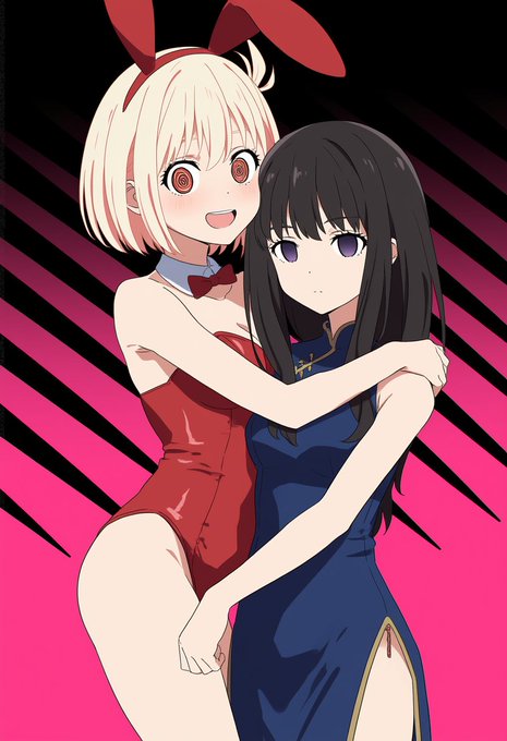 NAI V4 プロンプトでキャラ、服装、表情まで分けて生成できますね! 