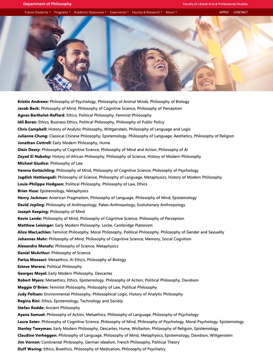 Apply to York's graduate program in philosophy! 
(Please share widely.)