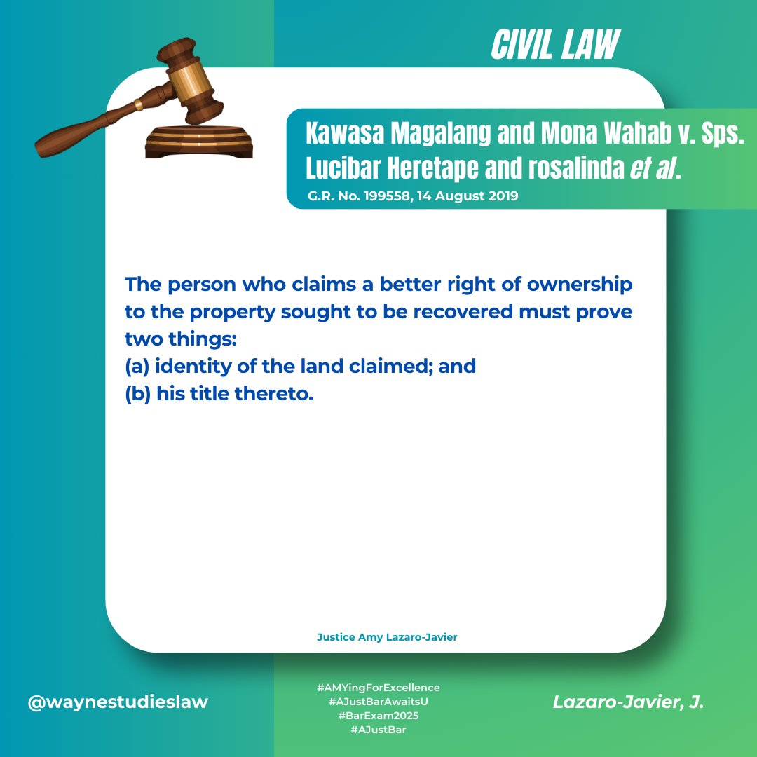 J. Lazaro-Javier Cases 
CIVIL LAW 
1/n

#AMYingForExcellence 
#AJustBarAwaitsU 
#BarExam2025
#AJustBar