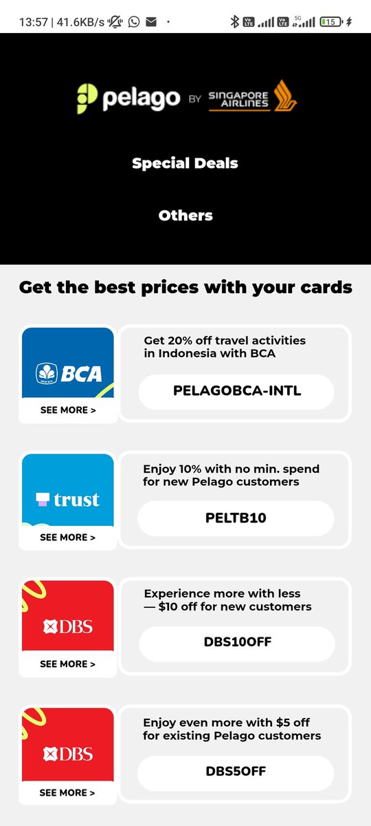 piecesofdim's tweet photo. Kemana aja gua baru tau, bisa dpt tambahan diskon 20% lagi kalo pake BCA 😭

#Travelwithpelago_CR
https://t.co/xzWavg9zHr https://t.co/nkGDhOv6p0