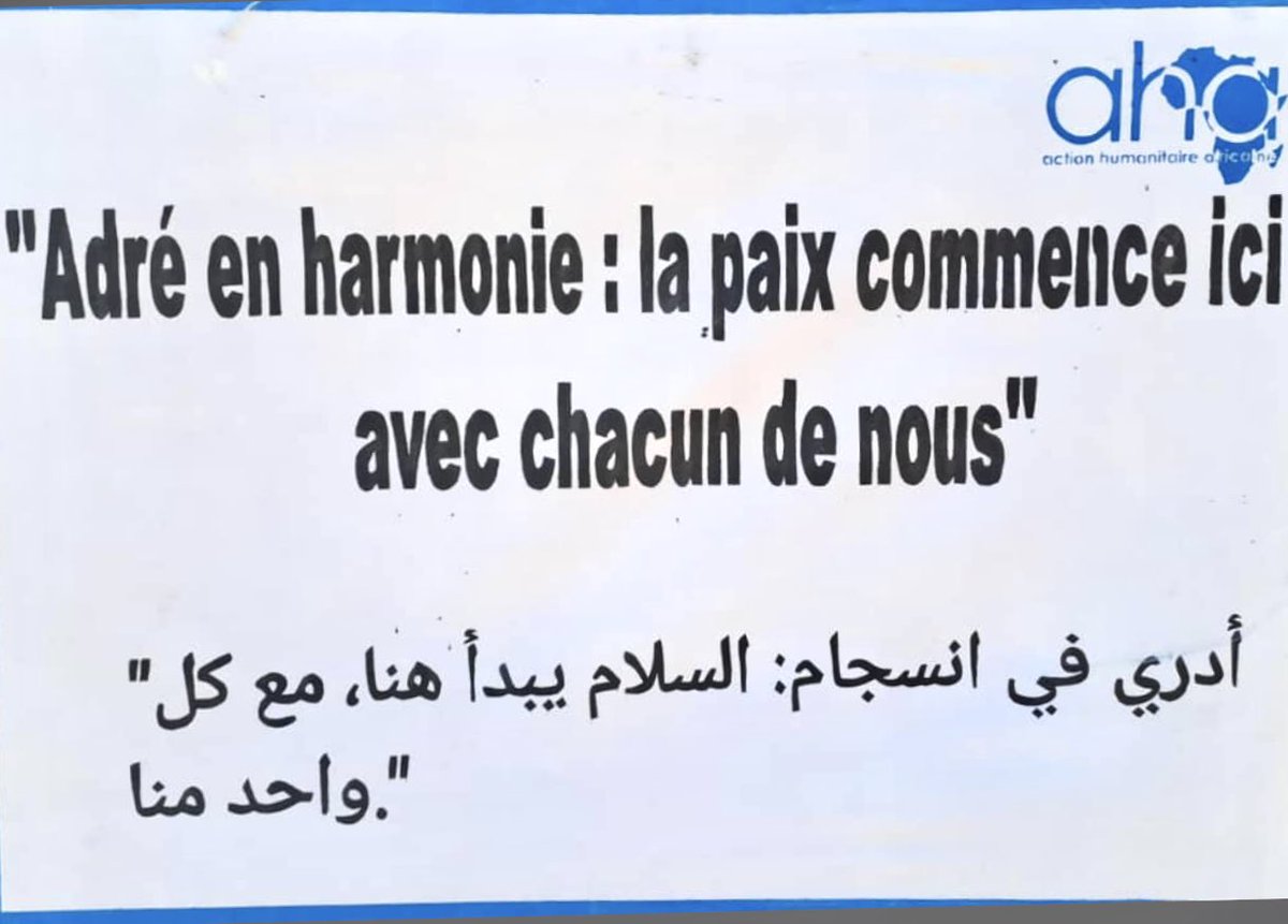 xibniy's tweet photo. Notre Projet dénommé #PRESA, adossé au #PRECOTE, s'engage pour la #paix à #Adré ville #tchad-ienne à la frontière avec le #Soudan.
Nos kits de sensibilisation sont de véritables outils pour renforcer le vivre-ensemble entre communautés #hôtes et #réfugiées. #Ouaddaï/#Darfour https://t.co/sBJGLBFKtd