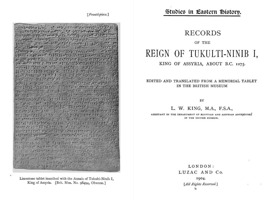 SumerianHittite's tweet photo. Records of the reign of Tukulti-Ninib I, King of Assyria, about B.C. 1275
King, L. W.
Download Link:
https://t.co/bIXxdwnCPK
#sumerisch #akkadisch #keilschrift #assyrisch #mesopotamian #hethitisch #sumerian #akkadian #assyrian #mesopotamia #languages #language #books https://t.co/VVVjBowzOE