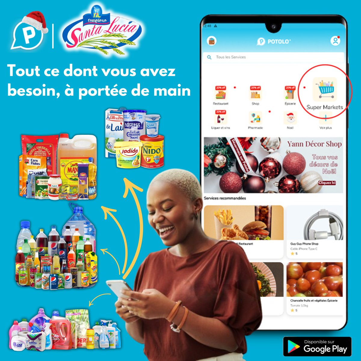 POTOLOSERVICES's tweet photo. Exciting news! 🎉 Potolo is now partnering with #SantaLucia Supermarket 🛒✨ Discover a seamless shopping experience with your favorite supermarket now available on Potolo. Shop smarter, faster, and easier! 🌟 #Potolo #NewPartnership #ShopSmart
Download the app to order https://t.co/FrEjiw3XRR