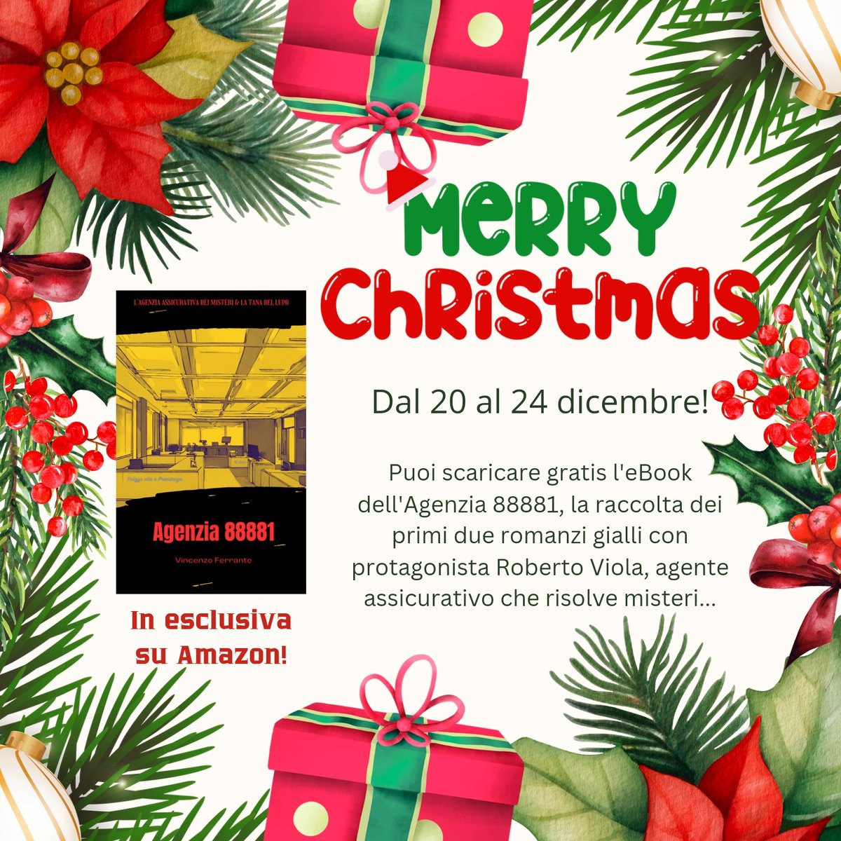 enzfer's tweet photo. Dal 20 al 24 dicembre é possibile scaricare gratuitamente l'eBook dallo store Amazon! Link: https://t.co/SVtFAlyjU5 #letture #book #leggere https://t.co/lCFSH0Oq4k