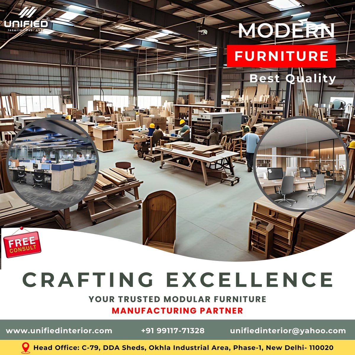 UnifiedInterior's tweet photo. 🌟 Your One-Stop Solution for Furniture &amp; Interiors! 🌟

✨ What We Offer:
✔ Customized Designs
✔ Top-Notch Quality
✔ Affordable Prices
✔ Hassle-Free Experience

📞 Let’s Talk: +91 9911771328
🌐 Explore More: https://t.co/eBcjT7Os4g

#UnifiedInterior #FurnitureAndInteriors https://t.co/cExYBDUkJf