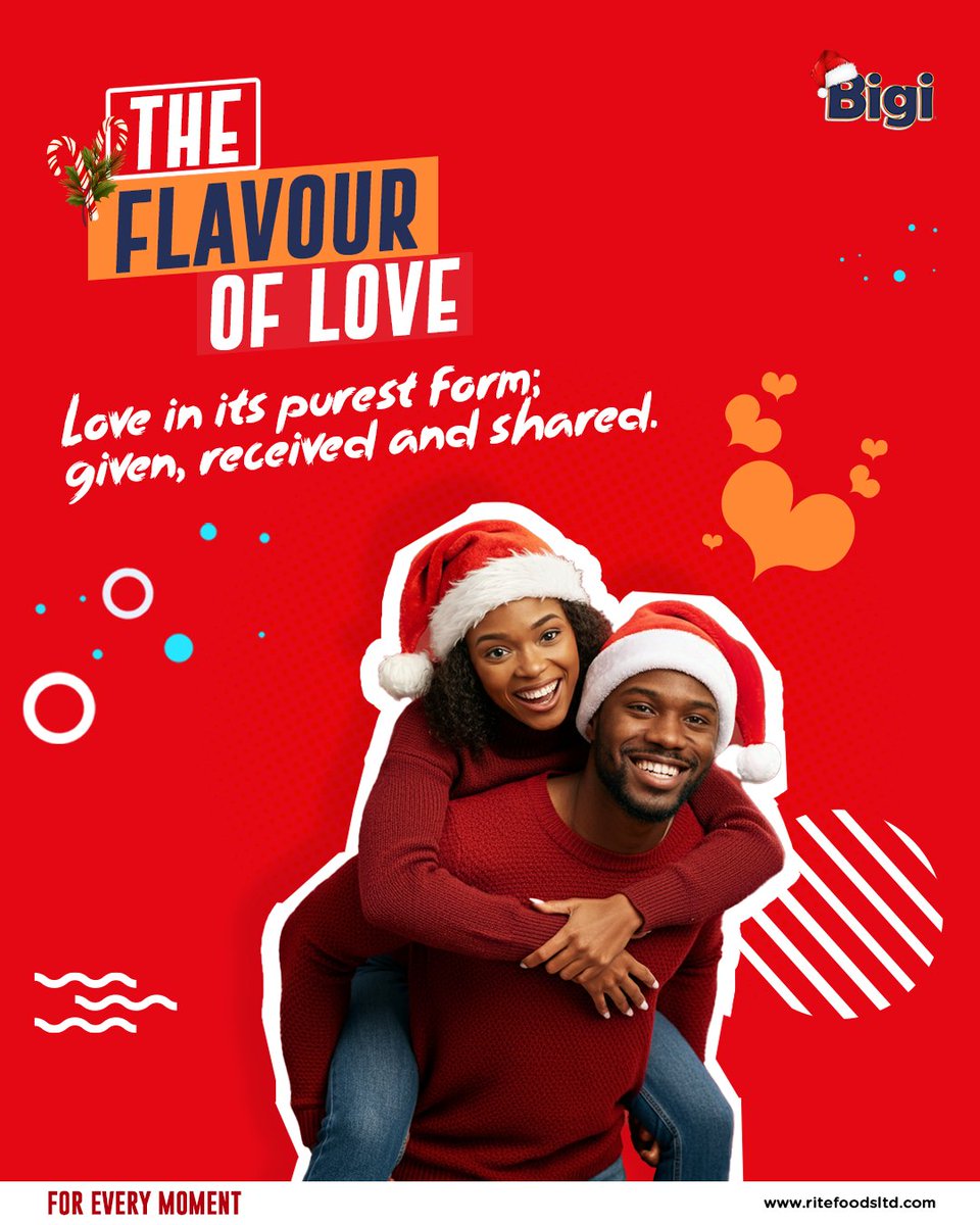 drinkbigi's tweet photo. Christmas is love in its purest form. It is the greatest present we can give and receive. Spread love this Christmas. Write a heartwarming message for someone you love and tag them.
#BigiForEveryMoment #DrinkBigi #BigiFlavoursOfChristmas #13DaysOfChristmas #ExploreYourFlavour https://t.co/FmYuUpGE1H
