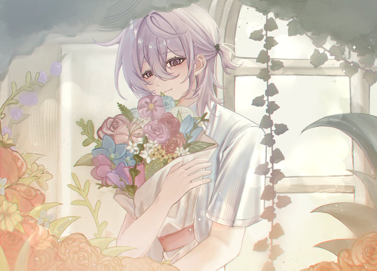 rinhito_KGC's tweet photo. #KGC_Commu ⚘

💐  「นี่ดอกไม้ครับ อา..ไม่ต้องจ่ายเงินหรอกครับ ผมแค่อยากแบ่งปันความสุขเล็กๆ ให้...」
「ผมหรอ? ชอบใบโคลเวอร์น่ะ」☘️

白雪 ᛟ 凛人 ┆𝐬𝐡𝐢𝐫𝐚𝐲𝐮𝐤𝐢 𝐫𝐢𝐡𝐢𝐭𝐨 ᵘⁿˡᵘᶜᵏʸ
𝚢.𝟸 (𝟷𝟽) 

𝐷𝑜𝑐 𝑖𝑛 𝑏𝑖𝑜
𝐶𝑜-𝑜𝑝, 𝑟𝑜𝑙𝑒, 𝑡𝑎𝑙𝑘 = ✉️ https://t.co/9SzbHjpfHR
