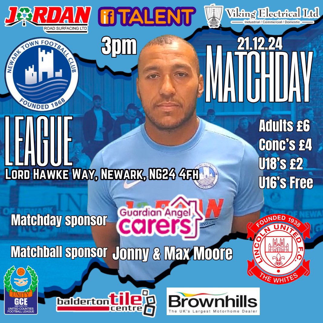 Newark Town FC (@newarktownfc) on Twitter photo It’s Derby day…
The Gaffer and the lads would really appreciate your support <a href="/ntfcsupporters/">Newark Town Supporters Club</a>
Let’s sign off the year at home with another 3 points.
<a href="/LincolnUnited/">Lincoln United FC</a> visit the <a href="/YMCANewark/">YMCA Newark and Sherwood</a> in this <a href="/utdcos/">UCL</a> fixture
It’s 3rd vs 4th in what is sure to be a great game of football It’s Derby day…
The Gaffer and the lads would really appreciate your support <a href="/ntfcsupporters/">Newark Town Supporters Club</a>
Let’s sign off the year at home with another 3 points.
<a href="/LincolnUnited/">Lincoln United FC</a> visit the <a href="/YMCANewark/">YMCA Newark and Sherwood</a> in this <a href="/utdcos/">UCL</a> fixture
It’s 3rd vs 4th in what is sure to be a great game of football