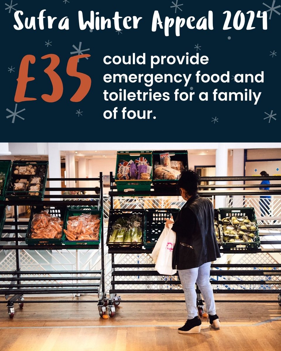 SufraNWLondon's tweet image. While most of us are worrying about what to get our families for Christmas, some of us are worrying about that AND what they&apos;ll get to eat, or where they&apos;ll have to stay.

crowdfunder.co.uk/p/sufra-winter…