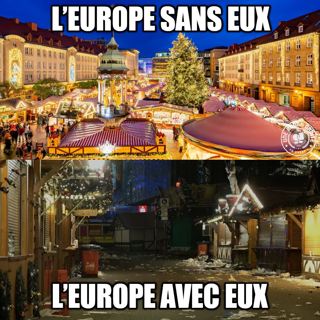 Grande place de Magdebourg, en 2023 et en 2024.