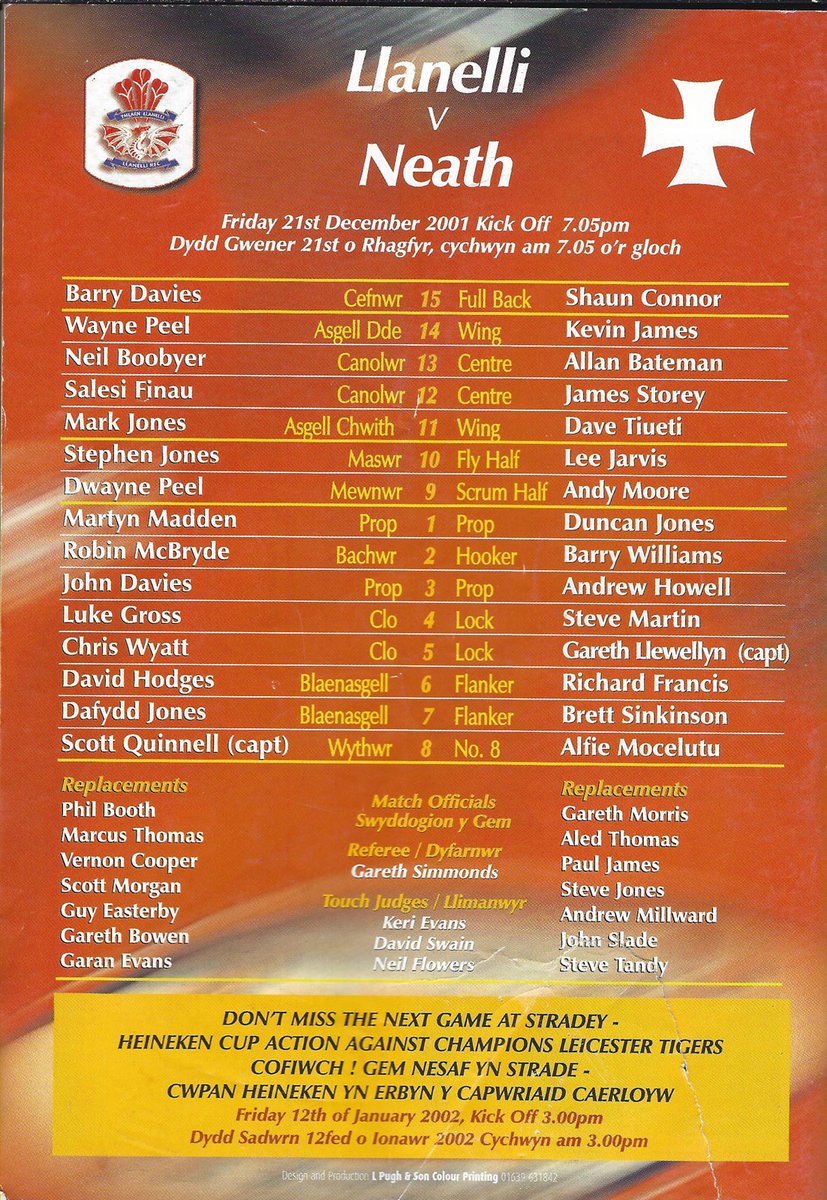 Scarlets On This Day tweet media
