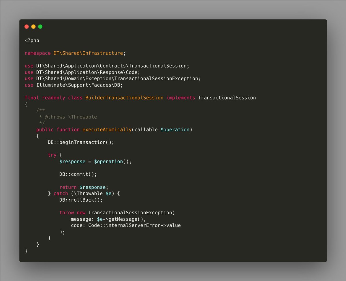 kevariable's tweet image. Decoupling Transactional Database using Decoration Pattern, its useful because isn't part of Domain
#DDD