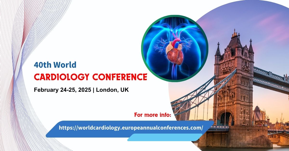 Alexand53828878's tweet photo. Join us at the #WorldCardiology2025
#Feb24_25_2025 #LondonUK
Unite with #global experts to #AdvanceHeartHealth
#EarlyBirdDeadline:  #Dec25_2024
Limited slots—secure yours today for exclusive pricing 
Be part of cutting-edge discussions in #Cardiology
https://t.co/qPcyDu7EWq https://t.co/56eRSTbcKT