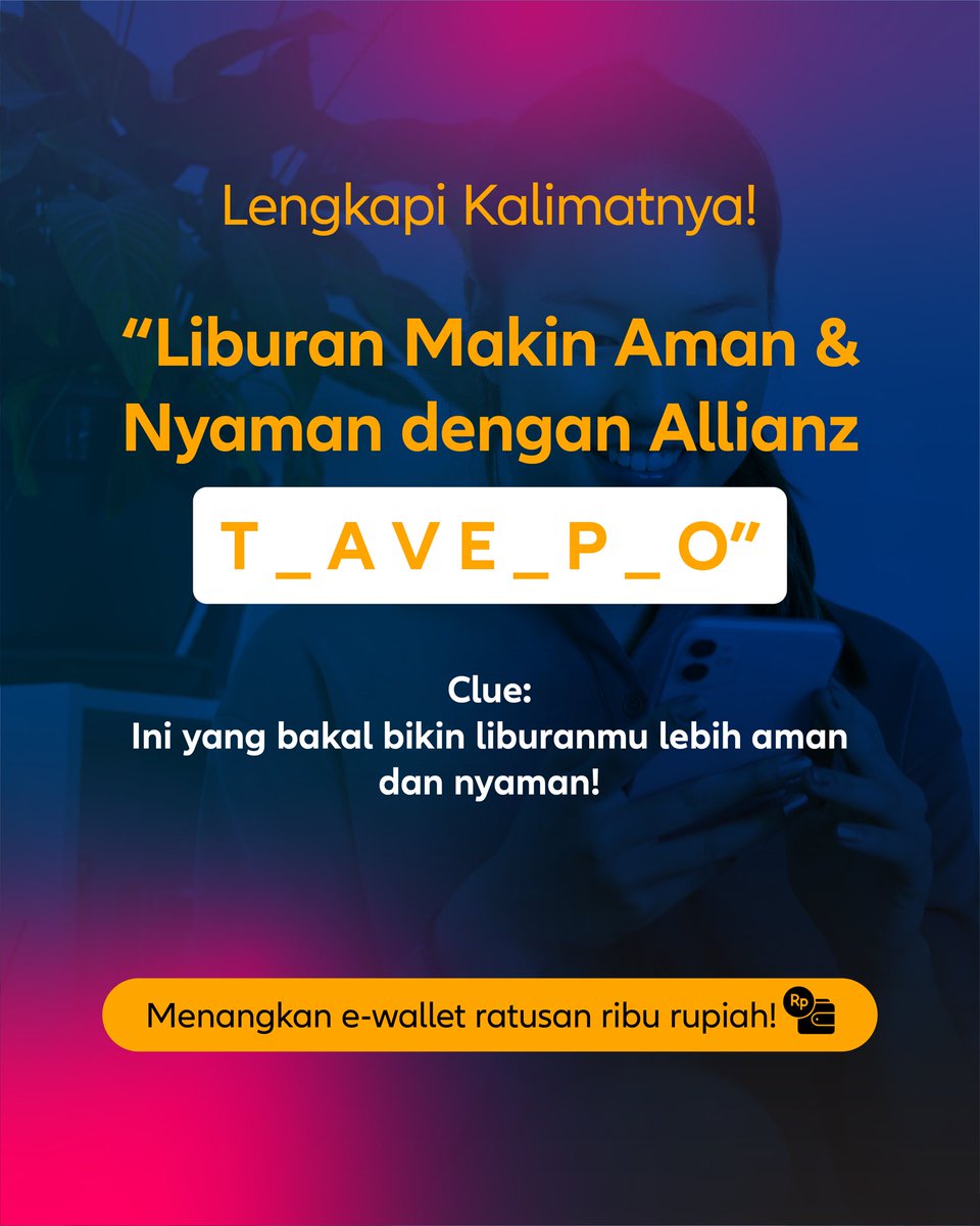 [𝐆𝐈𝐕𝐄𝐀𝐖𝐀𝐘 𝐀𝐋𝐄𝐑𝐓]

Sambil ngerencanain liburan, enaknya ya ikutan giveaway dong! (Lumayan kan, bisa nambah budget beli oleh-oleh ☺️)

Yuk, jawab pertanyaan ini: