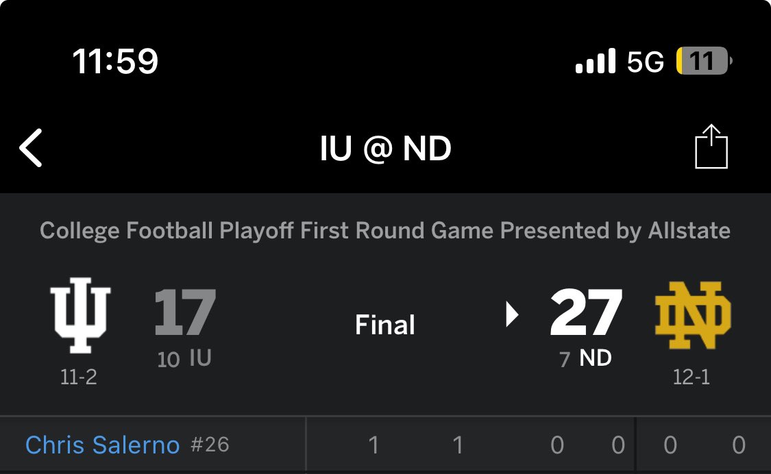 CoachMSalerno's tweet photo. LETS GO @ChrisSalerno8 @NDFootball! https://t.co/KQW3DoKlYZ