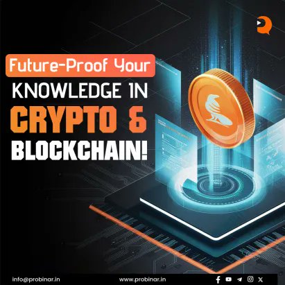 ProbinarAcademy's tweet photo. Future-Proof Your Knowledge in Crypto &amp; Blockchain! 🚀 Gain cutting-edge expertise and stay ahead in the evolving world of blockchain technology. Visit https://t.co/pjKwnnPtLD to start now! https://t.co/AsoOZjRtU8