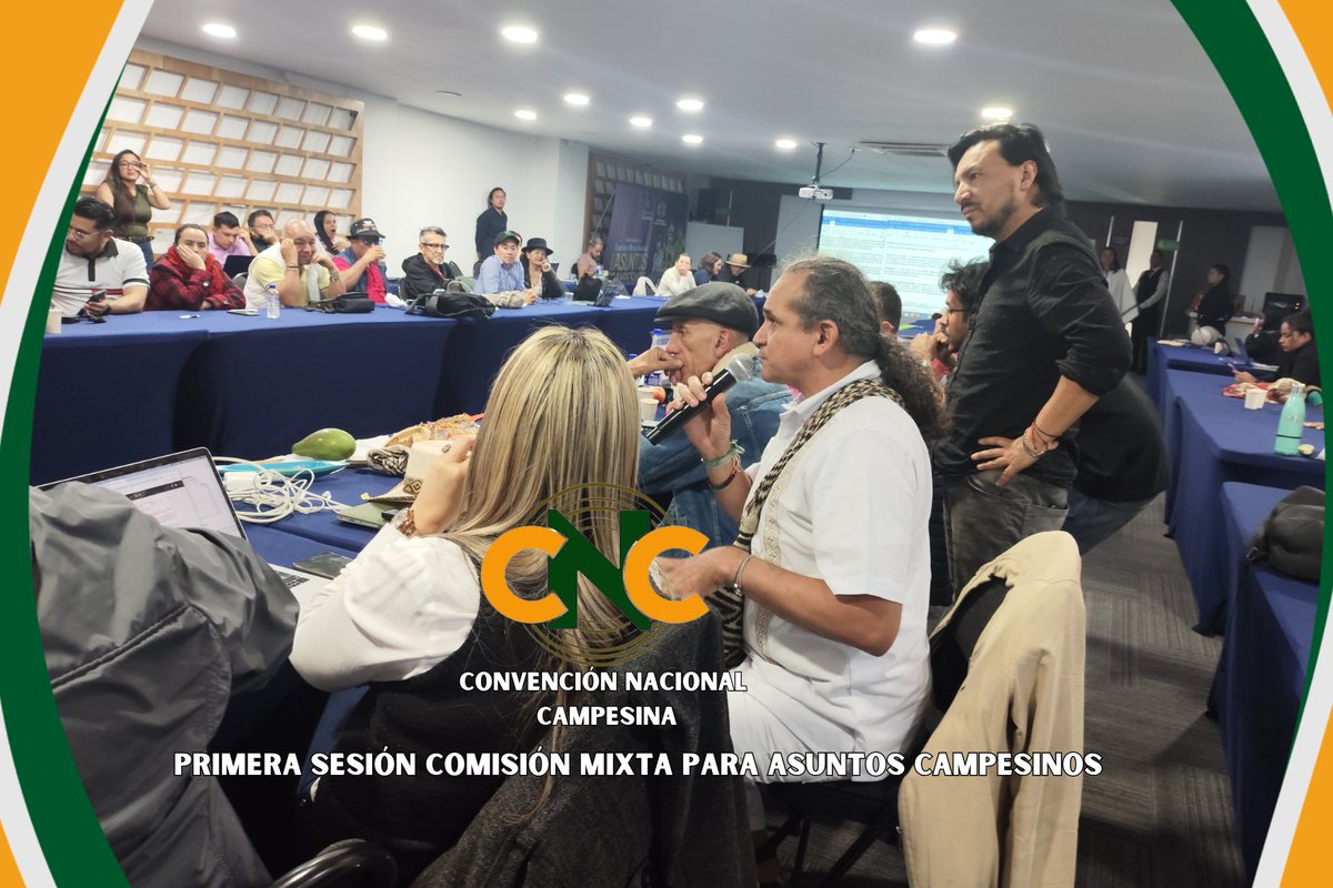Jornada de trabajo satisfactoria  con el Gobierno Nacional en el marco de la Comisión Mixta Nacional para Asuntos Campesinos. Avanzamos en el diseño del Reglamento Interno de la Comisión y acuerdos políticos para desarrollar nuestro trabajo.

¡Qué viva el campesinado colombiano!