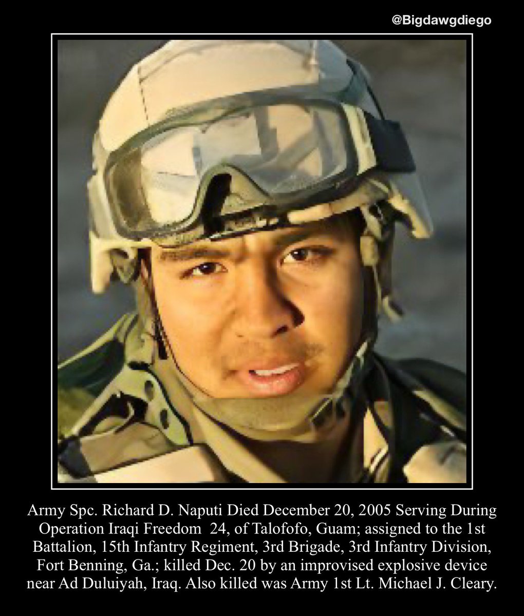 bigdawgjdub's tweet photo. “They say no man is truly Dead until he is Forgotten, so Today I say your name so you are not.”
#nooneleftbehind #rememberthefallen #warrior #usarmy #1stbattalion #15thinfantryregiment #3rdbrigade #3rdinfantrydivision https://t.co/imTzbAorB9