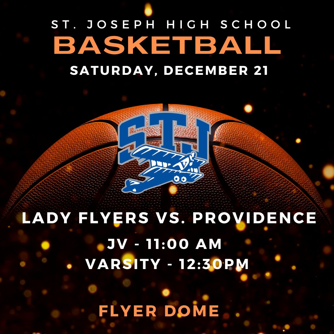 🏀✈️💙 Come out Saturday for the Lady Flyer's district game vs. Providence. 
🎟️ Tickets: stjflyers.com/athletics/tick…
🔗 Livestream: fan.hudl.com/usa/tx/victori…