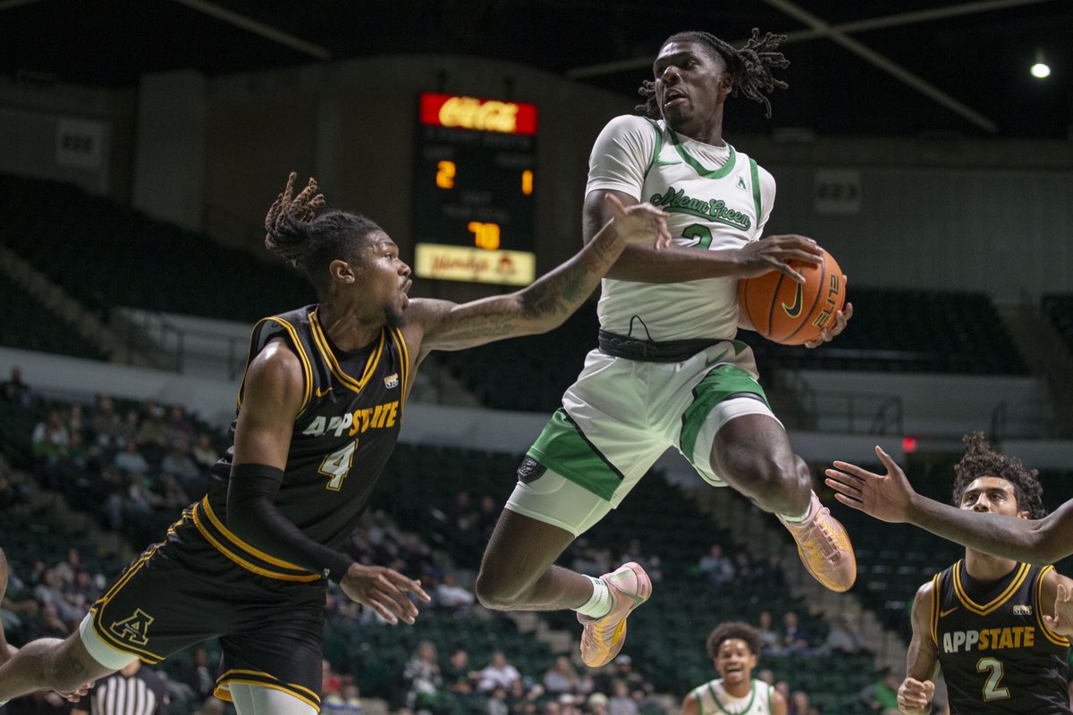The North Texas Mean Green defeated the Appalachian State Mountaineers, 68-64, at the Super Pit on Friday, December 20, 2024, in Denton, Texas. 📸: <a href="/ZUMApress/">ZUMA Press</a> 
<a href="/MeanGreenMBB/">UNT Basketball</a>