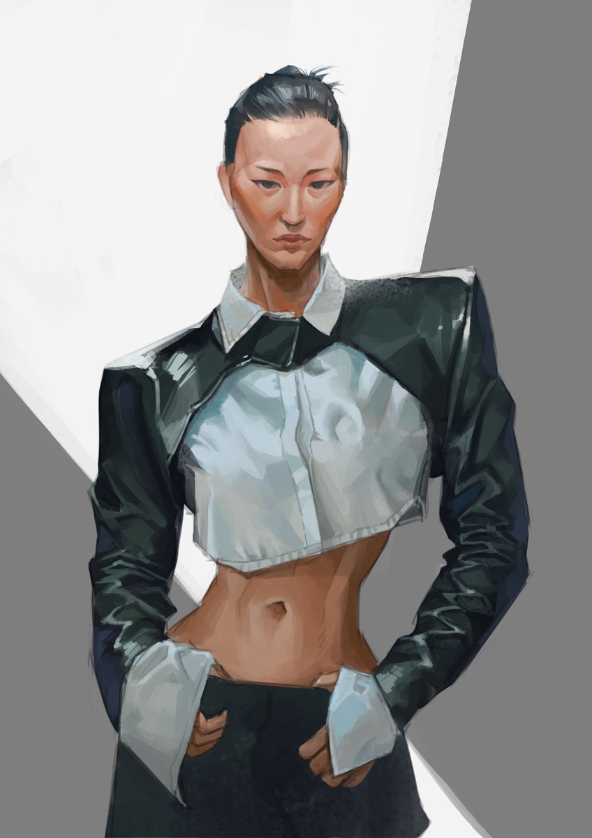 Zhi_draws's tweet photo. Outfit study 
#DigitalPainting   #photoshop #jacket #digitalart https://t.co/PH1fPeylHE