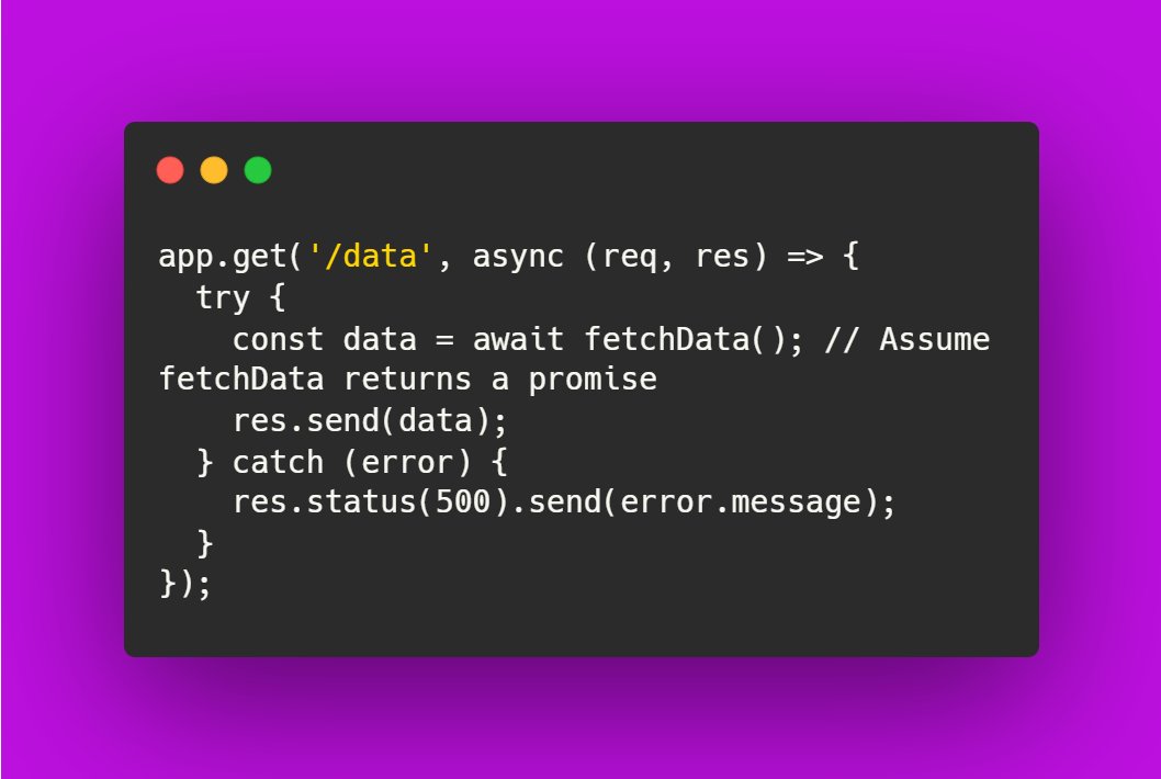 nrachabathuni's tweet image. Streamline your code with async/await for managing asynchronous operations! It simplifies handling promises.
🚀 Async/await makes your server code cleaner and more readable!

#Nodejs #WebDevelopment #AsyncProgramming #SEO #DevCommunity