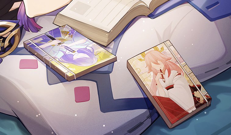 Yae miko kinda the greatest business woman alive cuz how did she even manage to make the entirety of teyvat read about her fanfiction in which she wrote herself kissing her situationship of 500 years 

atp pretty please, kitsune guuji has become a world classic in teyvat