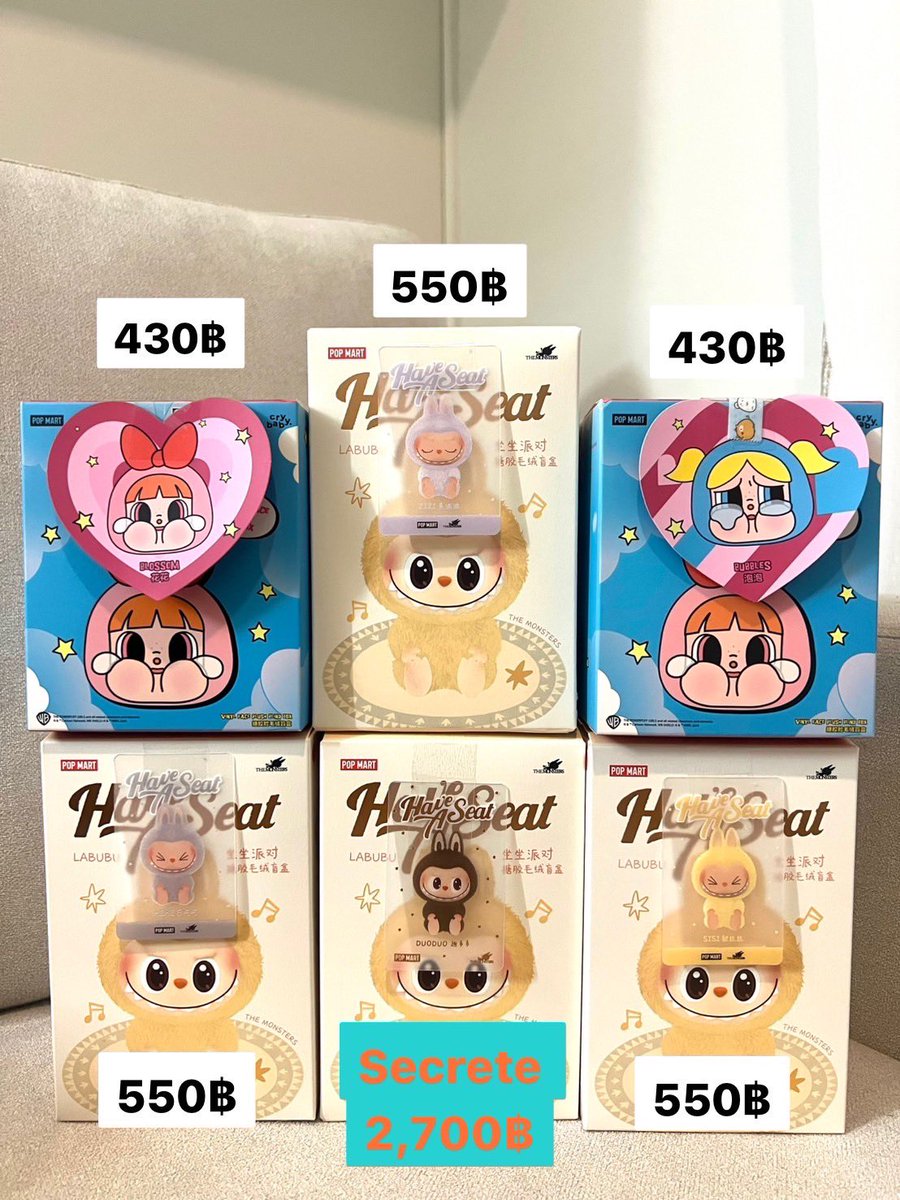 _jolieb's tweet photo. Labubu V.2  (เช็คการ์ดเท่านั้น)
  🤎 DUODUO ตัว SECRETE  2,700 ฿
  💛 SISI 550฿
  🩶HEHE 550฿
  💜ZIZI 550 ฿

PPG x Crybaby (เช็คการ์ดเท่านั้น)
   🩵Bubbles 430 ฿
   🩷Blossom 430 ฿

🚗ค่าส่ง 40฿ 
#ตลาดนัดลาบูบู้ #labubuthailand #labubu #ลาบูบู้ #ตลาดpopmart #POPMART https://t.co/6BhiiUx9Np
