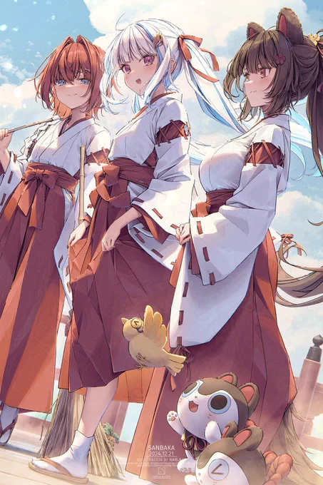 #C105 冬コミさんばか本の表紙イラストができました!二日目月曜日の東q-22abです! 通販予約も始まっています!⇣ 多分完成できていないイラストのラフ絵が出てくるから、完成したデジタル版を無料DLできるクーポンを付属する予定です!よろしくお願いします! 