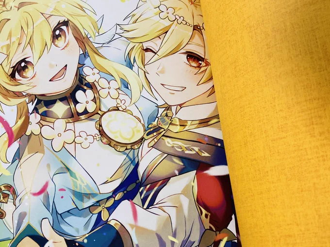 カヴェ蛍ちゃん新刊届きました〜表紙ホログラム紙なのでキラキラしてます。遊び紙のオレンジも口絵カラーに合ってて良かった〜! #kavehlumi #カヴェ蛍 